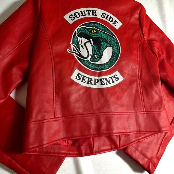 Riverdale Southside Serpents Cheryl Blossom NWT Moto Jacket - Picture 4 of 5